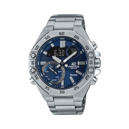 Casio Edifice ECB-10D-2A Stainless Steel Strap with Blue Dial Men Watch